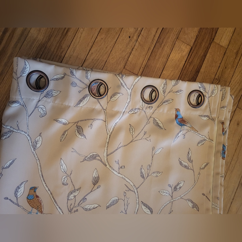 4 Panels -Room darkening curtains/drapes-- 84" x 52"  grommets